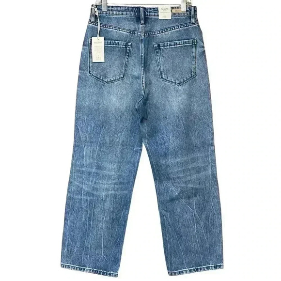 BLANKNYC The Baxter Rib Cage Straight Leg Jeans Women’s 29 Blue Distressed NWT - Picture 3 of 11